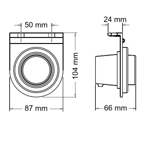 FARO FLEXIBLE ELECTRONICO 12V-24V ROJO