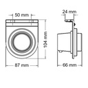 FARO FLEXIBLE ELECTRONICO 12V-24V ROJO