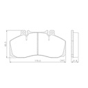 PASTILLA FRENO DELANTERAS MERCEDES BENZ 710