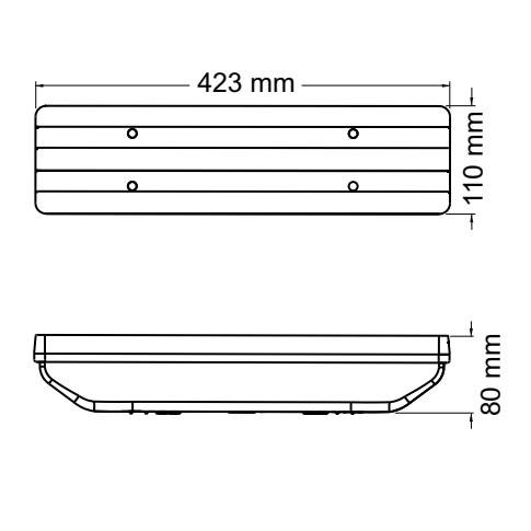 FARO TRASERO IZQ. TIPO M BENZ 1215 FORD CARGO C/FICHA 5 VIAS C/VENTANA