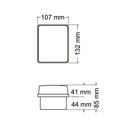 FARO TRASERO RECTANGULAR CRISTAL