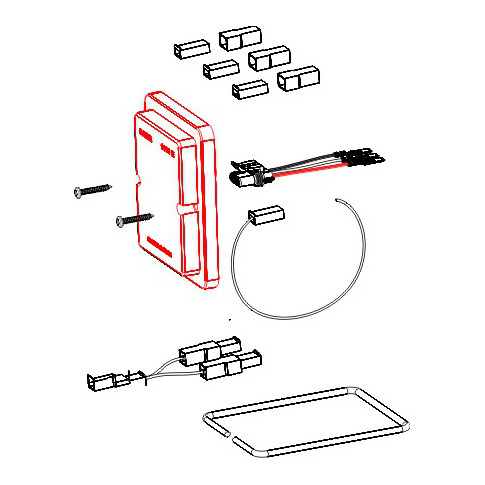 KIT DE REPARACIÓN PARA FARO 16003 ROJO BIPOLAR