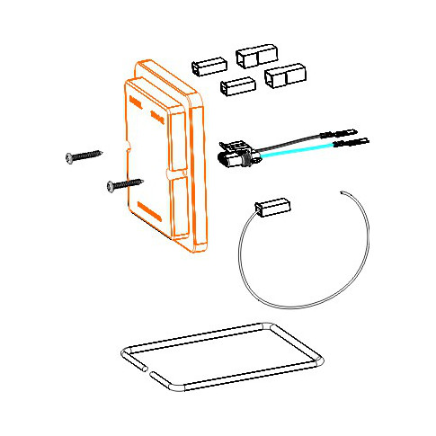 KIT DE REPARACIÓN PARA FARO 1600E AMBAR BIPOLAR