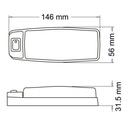 FARO PLAFON UNIV CON LLAVE CRISTAL