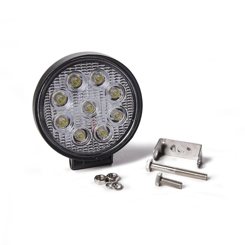 FARO DE LED UNIVERSAL CIRULAR 27 WATTS COLOR BLANCO 12V / 24V
