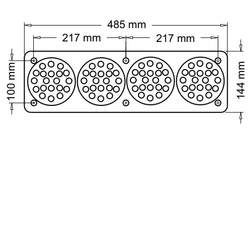 FARO TRASERO 4 LED UNIVERSAL