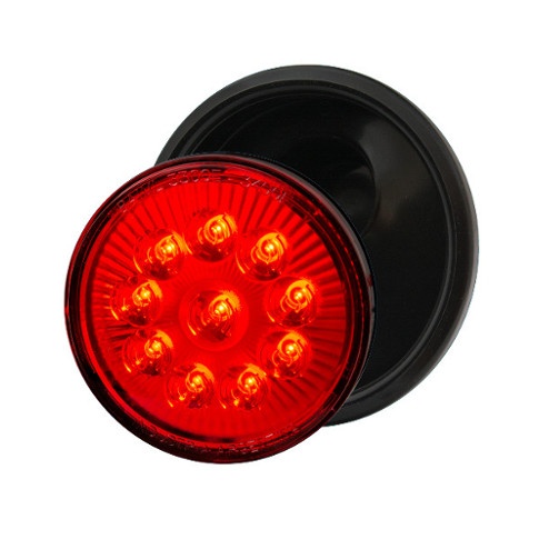 FARO ELECTRONICO 10 LEDS BIVOLTAJE ROJO