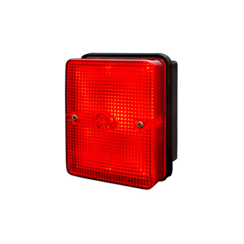 FARO TRASERO RECTANGULAR ROJO