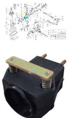 SOPORTE LEVA CODO CAMBIO C/ TRABA - IVECO TECTOR