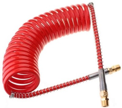 MANGUERA TUBO ESPIRALADO DE 1/2" ,22 RULOS , 6.5 MTS LARGO - ROJO