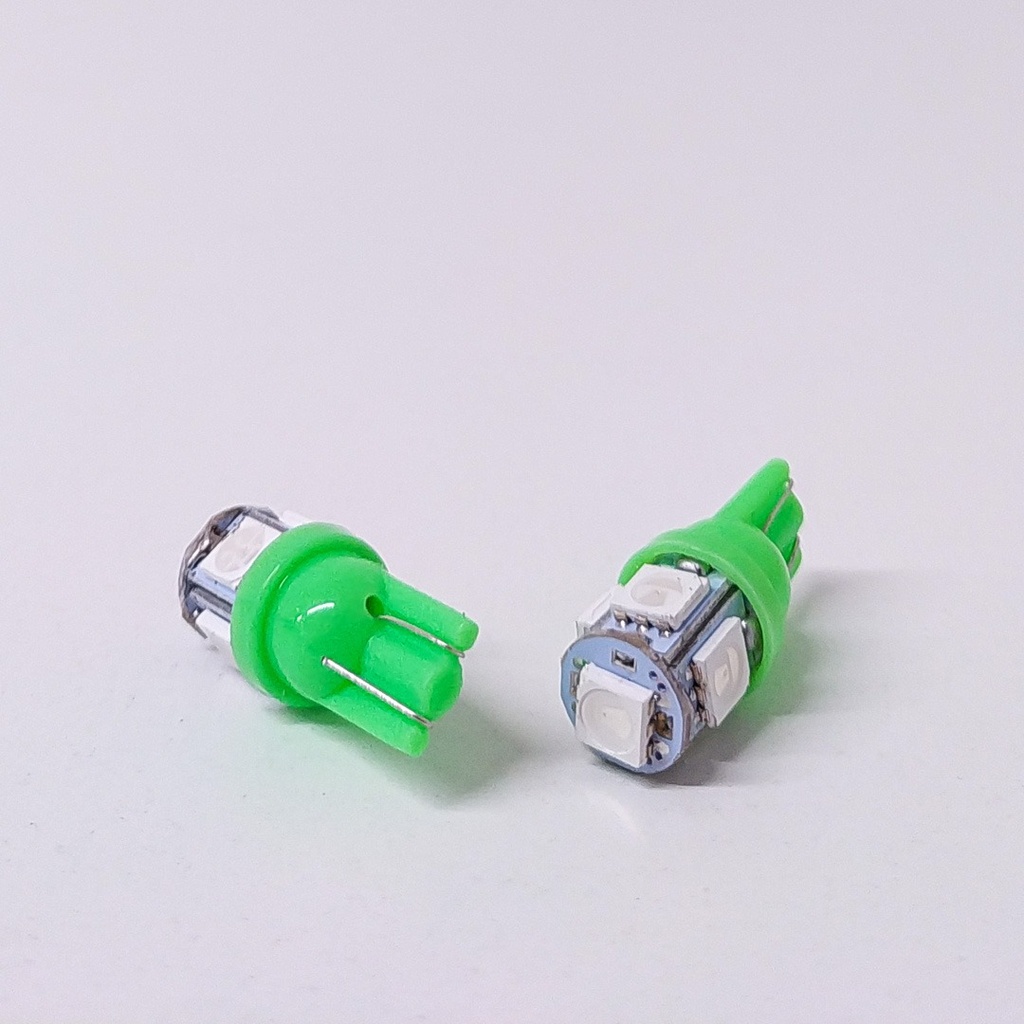 LAMPARA FOCO BLISTER X 2 VERDE 12V SIN CULOTE
