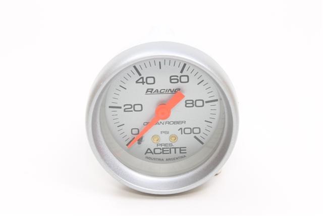 RELOJ MANOMETRO ACEITE 150PSI 52MM CELESTE