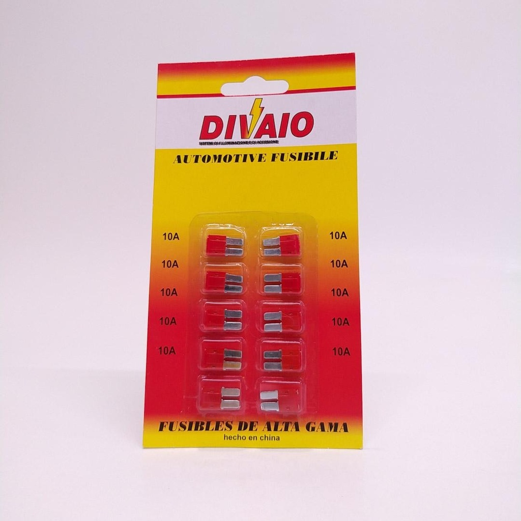 FUSIBLE MINI SURTIDO BLISTER X10U DIVAIO