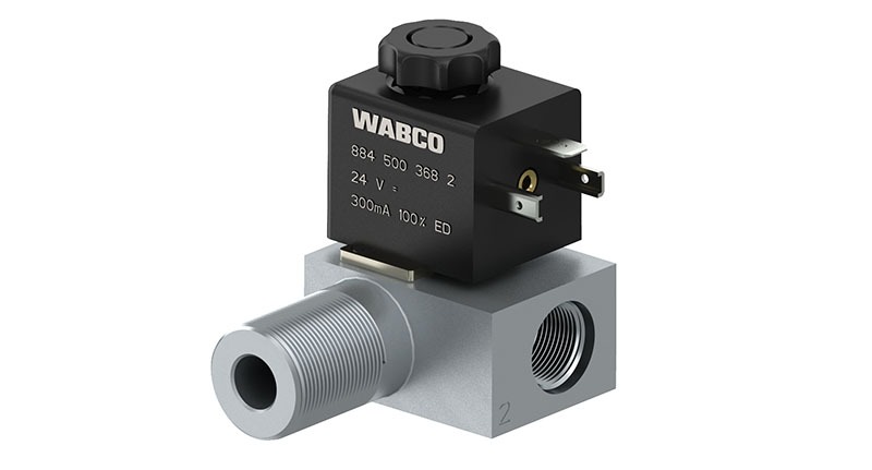 VALVULA SOLENOIDE 12V SIMPLE CON BASE MANIFOLD