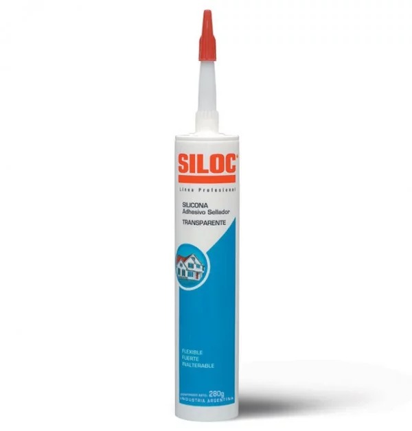 SILOC ADHESIVO SELLADOR SILICONA PROFESIONAL 280g CARTUCHO
