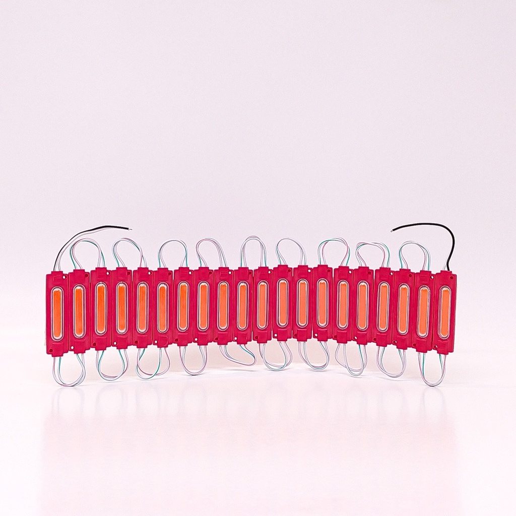 PLAQUETA LED COLOR ROJA 12V RIGIDA