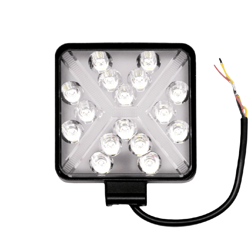 FARO DE LED FARO DE LED CUADRADO - 16 LED 48W BLANCO
