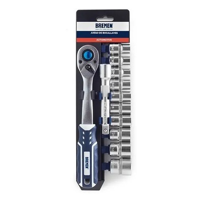 JUEGO PORTATIL  Enc.1/2"  x 12 Pzs. (10-24mm) BREMEN® 6658