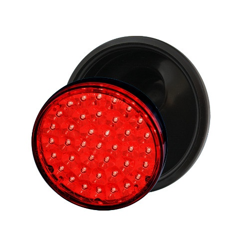 FARO ELECTRONICO 39 LED'S BIVOLTAJE ROJO