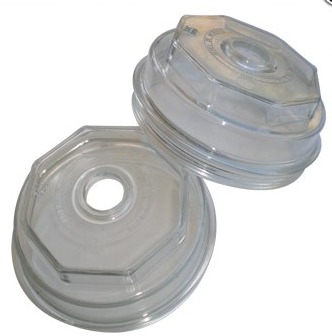 TAZA DE RUEDA OCTOGONAL ROSCADA CRISTAL