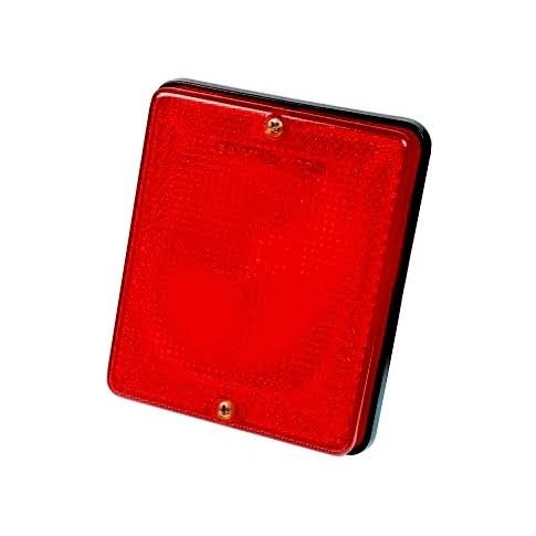 LENTE DE FARO RECTANGULAR 1400 ROJO