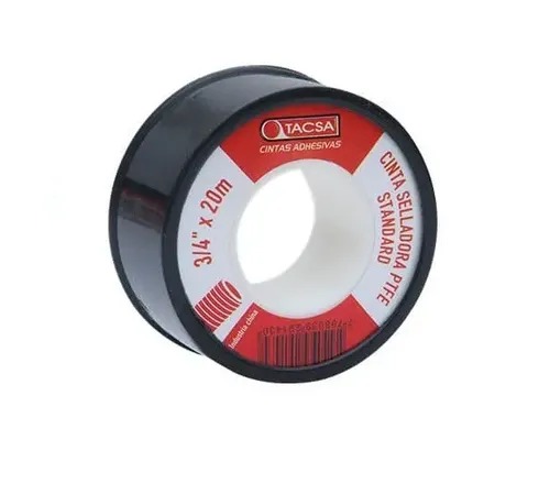 CINTA TEFLON PARA SELLADO ROSCA 1/2" X10MT
