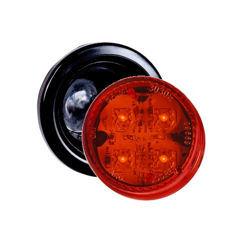 [BA3030E R] FARO ELECTRONICO BIVOLTAJE 12V - 24V ROJO