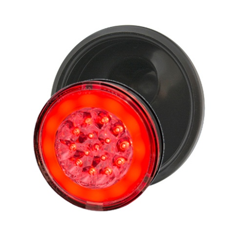 [BA3300E RR] FARO  ELECTRONICO 15 LEDS BIVOLTAJE ROJO/ROJA