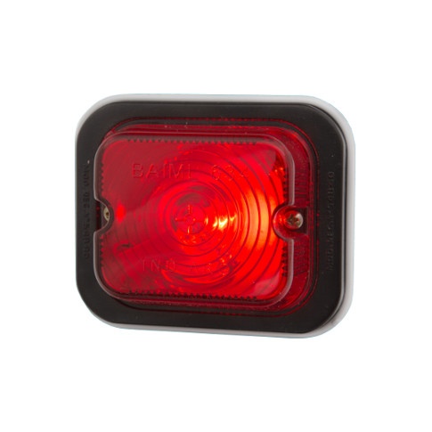 [BA634R] FARO POSICION CUADRADO ROJO