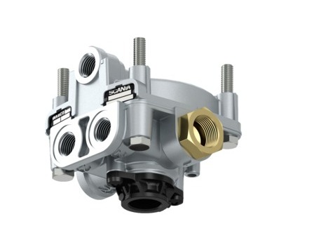 [2002702 / 2 - 00087] VALVULA RELAY DOBLE SALIDA TIPO WABCO - SCANIA