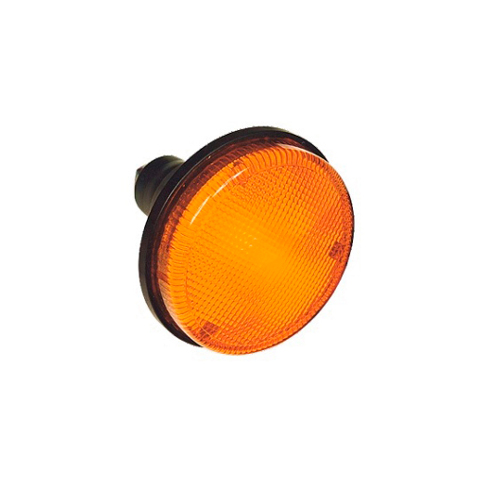 [BA1810 A] FARO TRASERO REDONDO MEDIANO CON ARO FLEXIBLE UNIPOLAR AMBAR