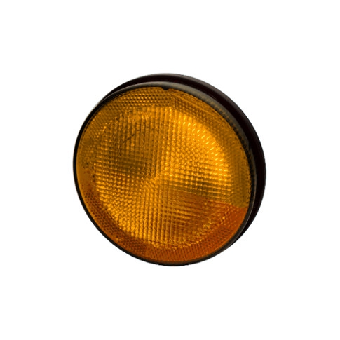 [BA1800 A] FARO TRASERO REDONDO CON RETRORREFLECTOR S/ARO AMBAR