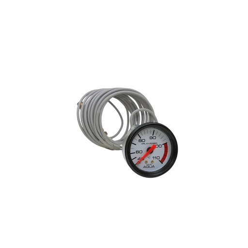[00357/12 - OR421H] RELOJ MANOMETRO AGUA TEMPERATURA 4MTS 52MM FONDO BLANCO ORLAN ROBER