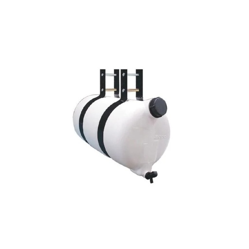 [m-198n / 9] TANQUE DE AGUA SOPRADA 26 LITROS RECICLADA BLANCO