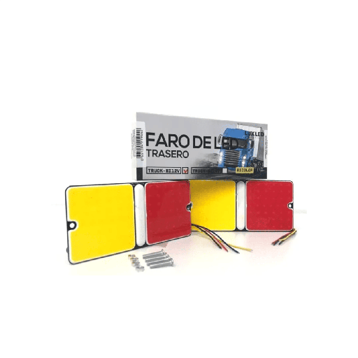 [TRUCKBI12V] FAROS TRASEROS LED PARA CAMION AMBAR/ROJO