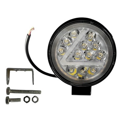 [00920/13 DJ912ULTRA] FARO DE LED REDONDO - 32 LED 96W MAS PLACA SMD 10.8X2X11CM