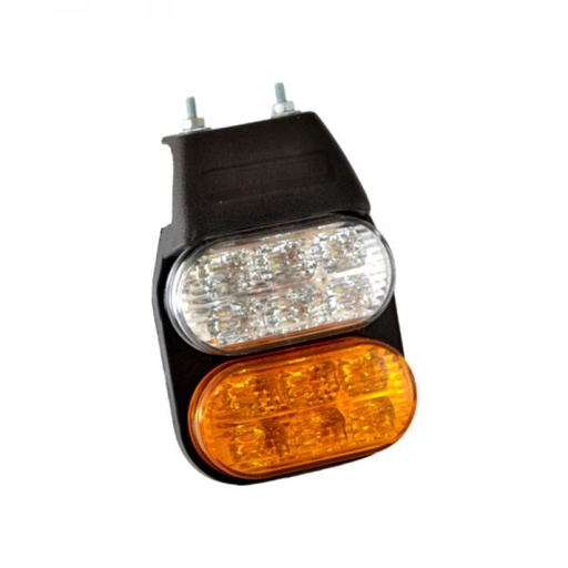 [AP 402-6LED CRIS/AMB] FARO LATERAL 6 LED AMB/CRISTAL 24V