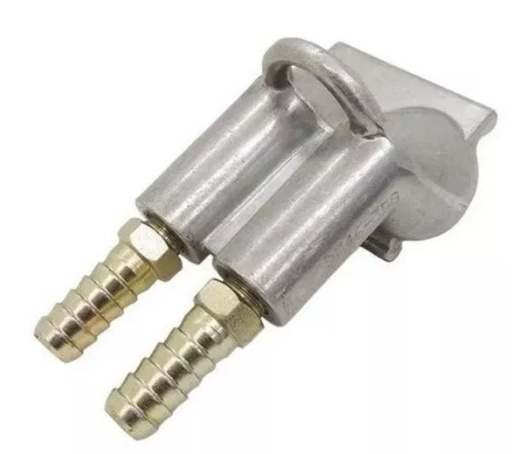 [DM 46] PORTAMANGUERA DE 2 LINEAS MACHO ROSCA 1/4