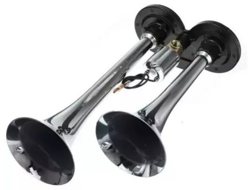 [00705/10 1250] BOCINA 2 CORNETAS CON ELECTROVÁLVULA 12 y 24 VOL.