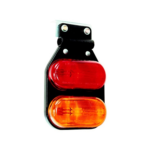 [BA1037 FL2] FARO FLEXIBLE DOBLE ROJO - AMBAR