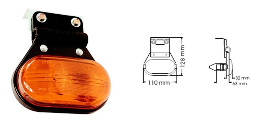 [00923/42 BA1035FL A] FARO FLEXIBLE RECTANGULAR AMBAR