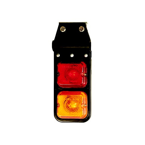 [BA615/634-2] FARO FLEXIBLE DOBLE ROJO - AMBAR