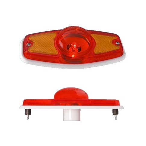 [BA3060R] FARO POSICION DELIMITADOR C/2RETRORREFELCTORES ROJO