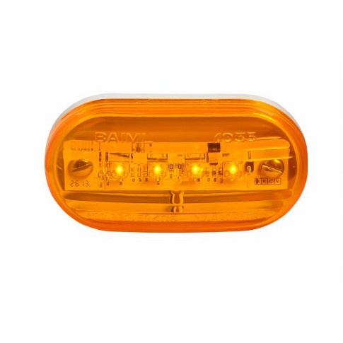 [BA1035E-A] FARO ELECTRONICO 4 LEDS AMBAR 12/24V