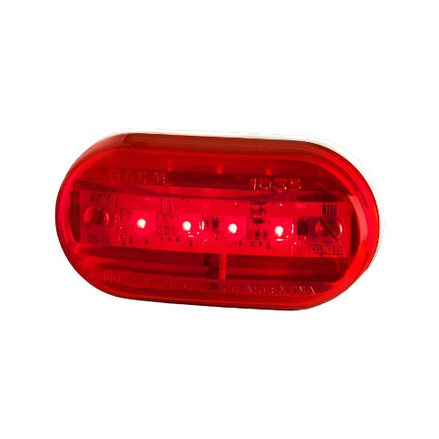 [BA1035E R] FARO ELECTRONICO 4 LEDS ROJO 12/24V