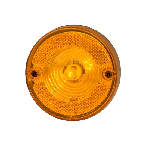 [BA1037A] FARO POSICION REDONDO AMBAR